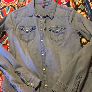 H&M western chambray shirt, size 10